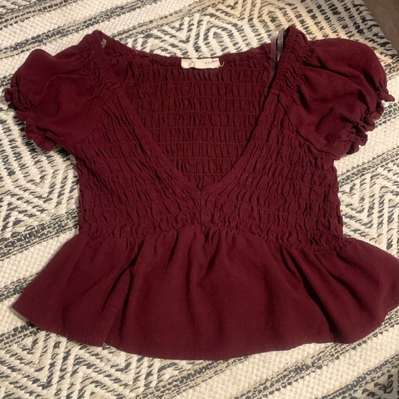 Burgundy Croptop - Picture 1 of 4